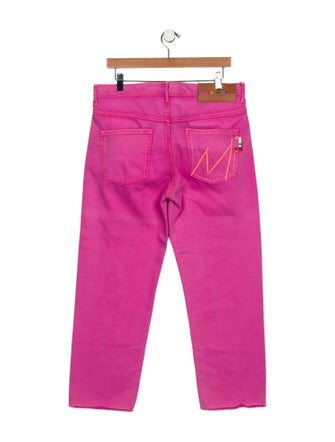 Mira Maktabi Mid-Rise Straight Leg Jeans