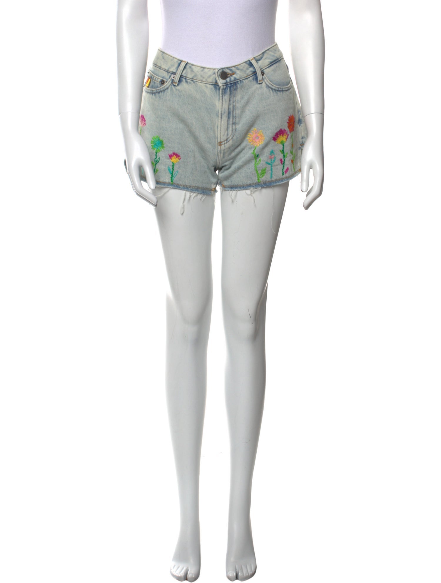 Mira Maktabi Printed Mini Shorts