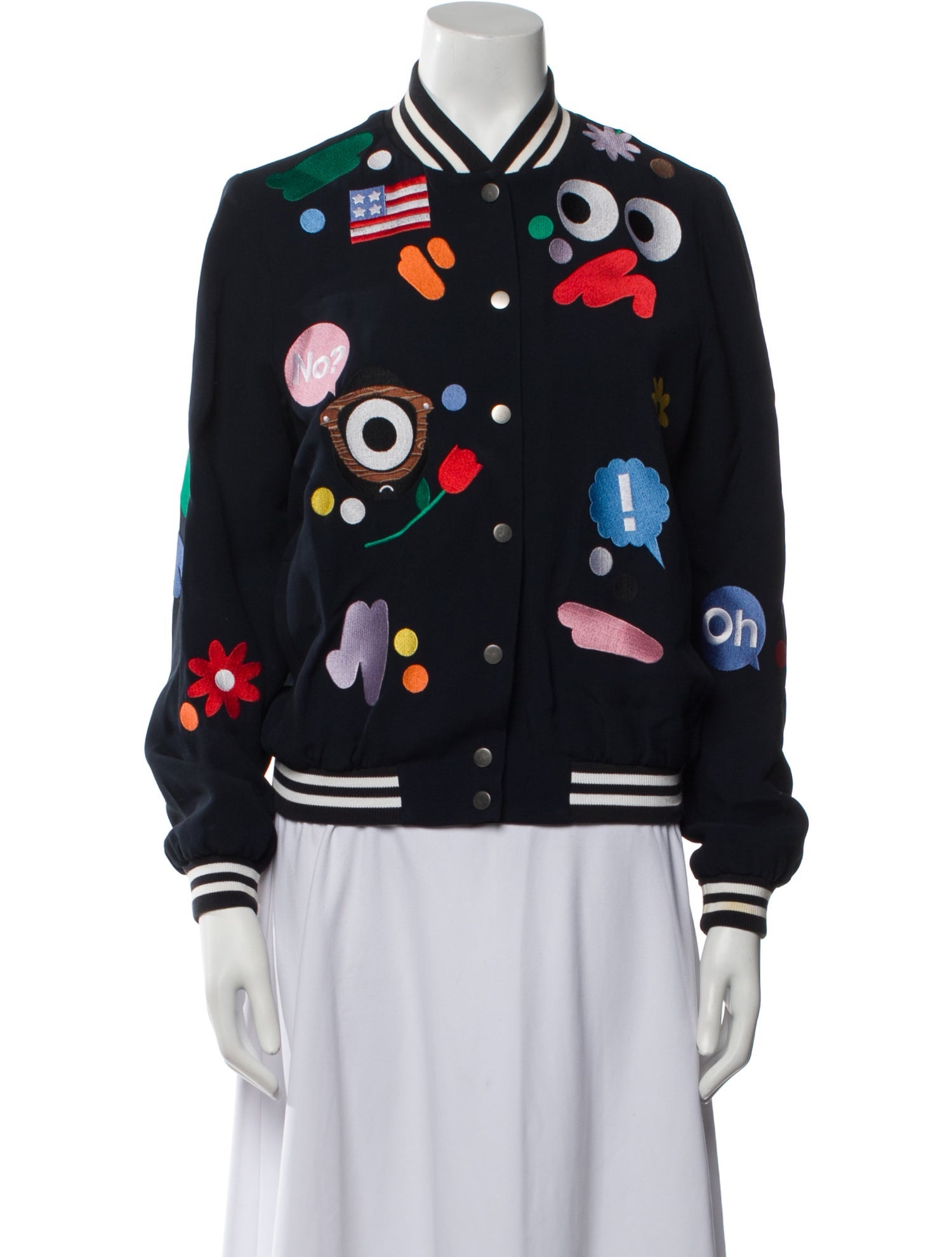 Mira Maktabi Printed Bomber Jacket