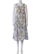 Mira Maktabi Printed Midi Length Dress