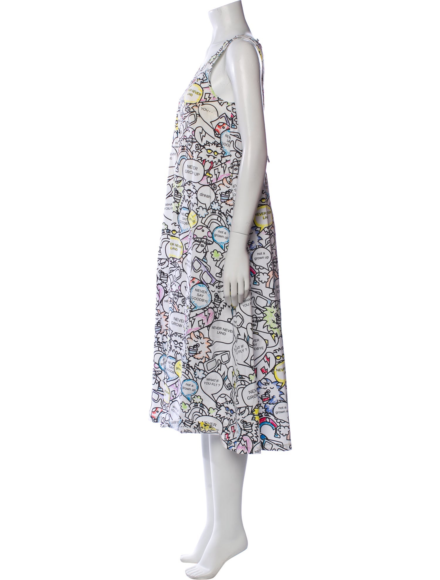 Mira Maktabi Printed Midi Length Dress