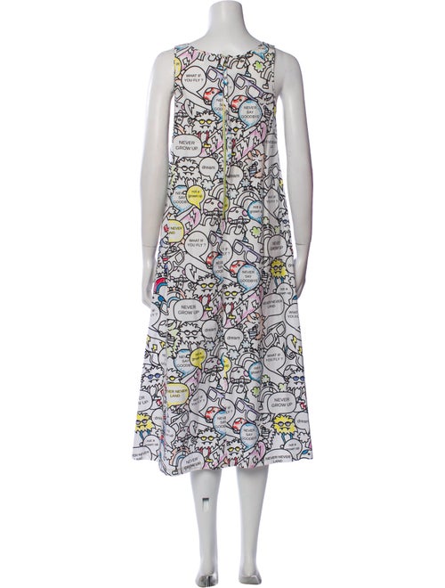 Mira Maktabi Printed Midi Length Dress