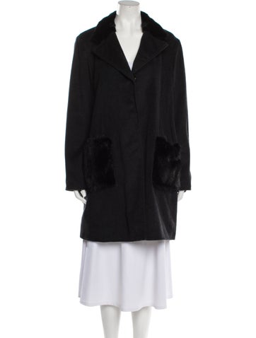 Wolfie Fur Coats Wool Coat XL