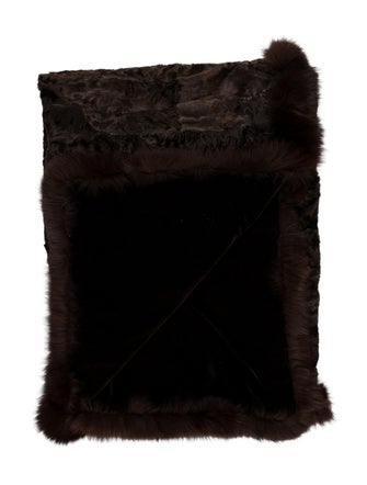 Wolfie Fur Lamb Swakara Throw Blanket