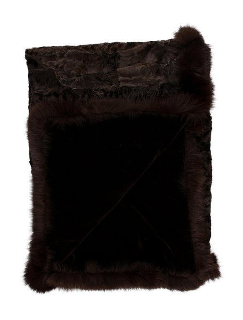 Wolfie Fur Lamb Swakara Throw Blanket