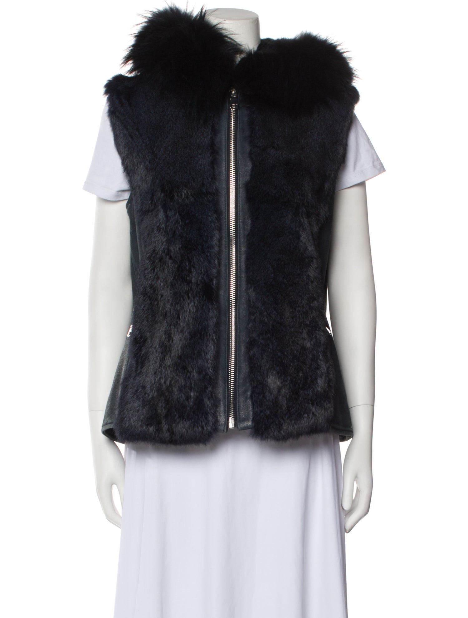 Wolfie Fur Leather Vest