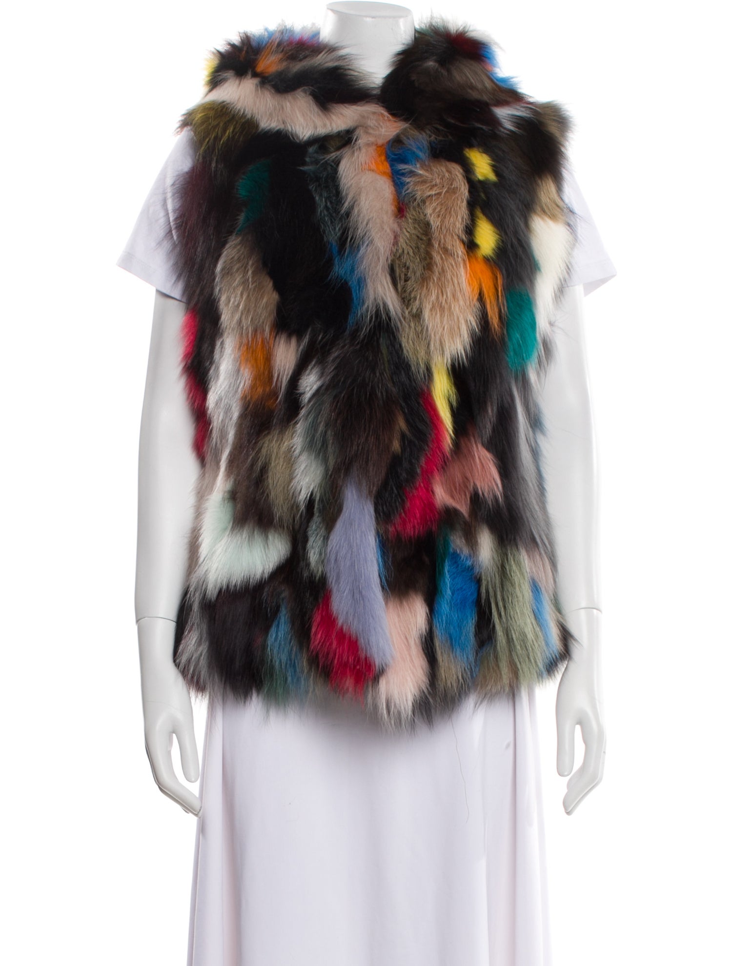 Wolfie Fur Printed Vest