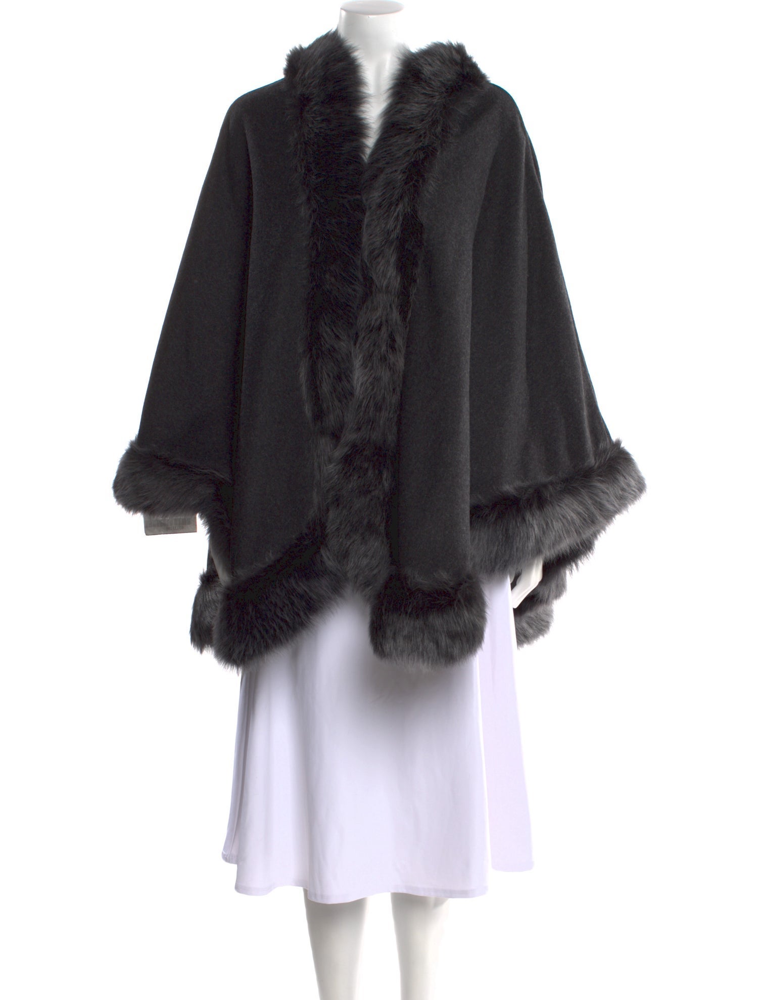 Wolfie Fur Wool Open Front Sweater w/ Tags