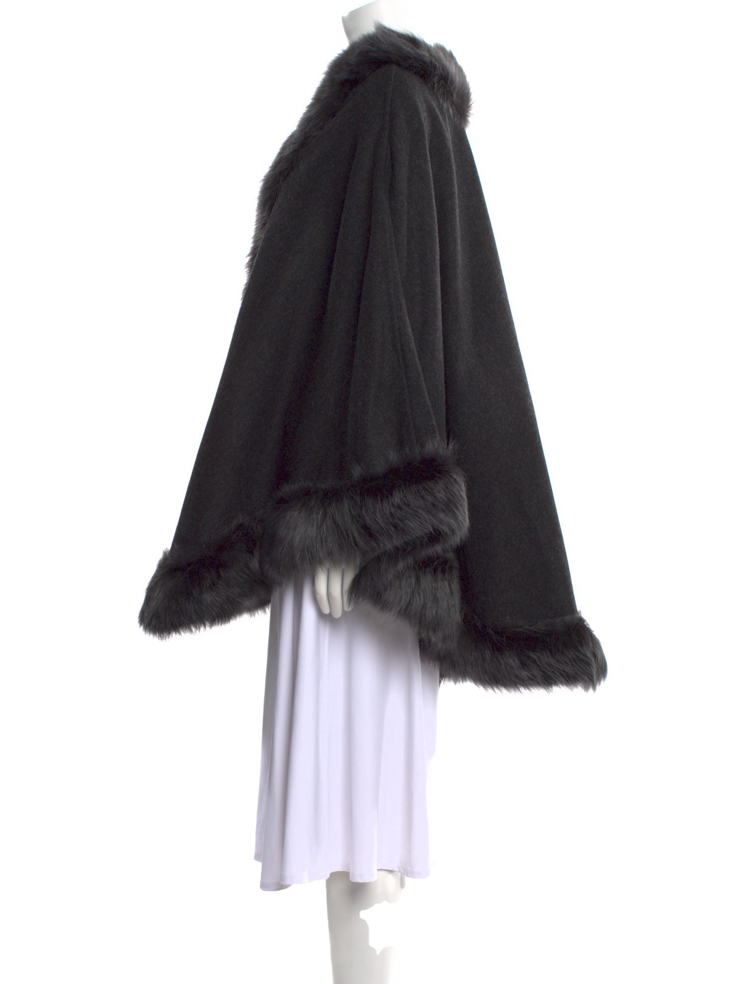 Wolfie Fur Wool Open Front Sweater w/ Tags