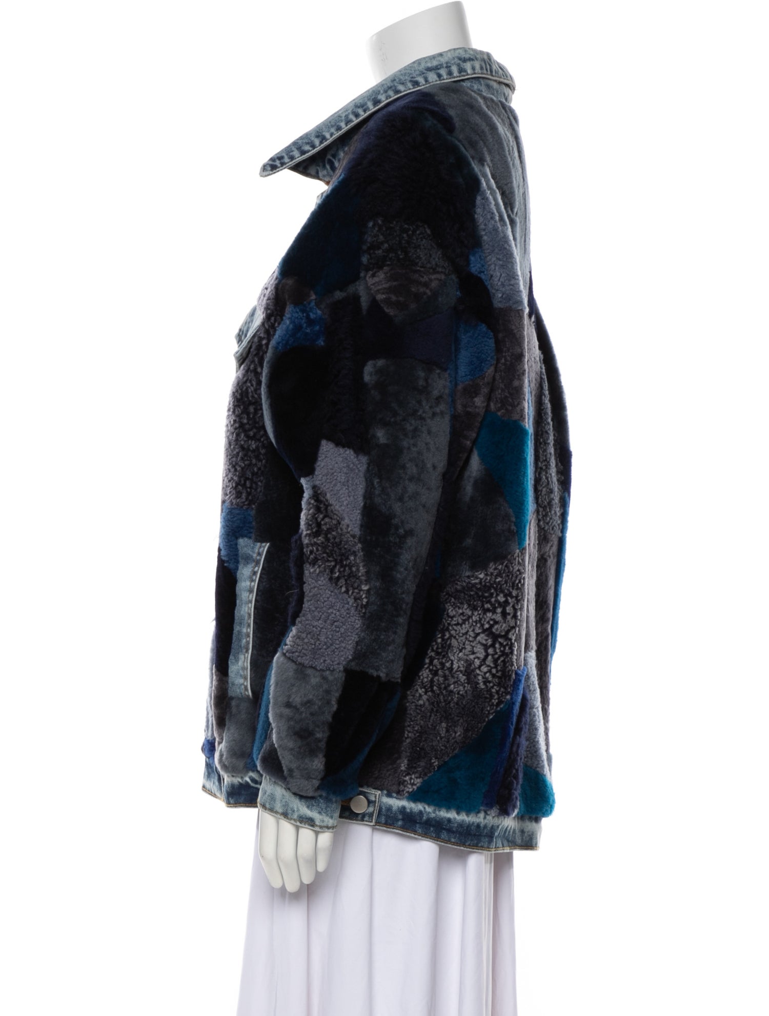 Wolfie Fur Shearling Printed Fur Jacket