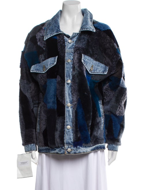 Wolfie Fur Shearling Printed Fur Jacket