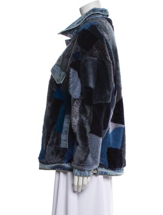 Wolfie Fur Shearling Printed Fur Jacket