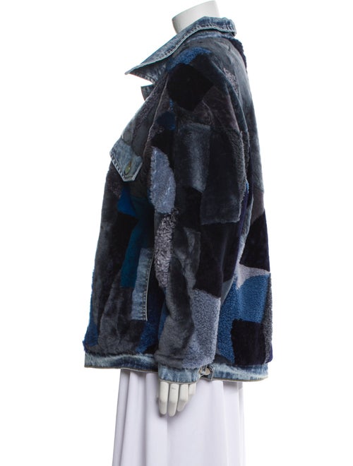 Wolfie Fur Shearling Printed Fur Jacket