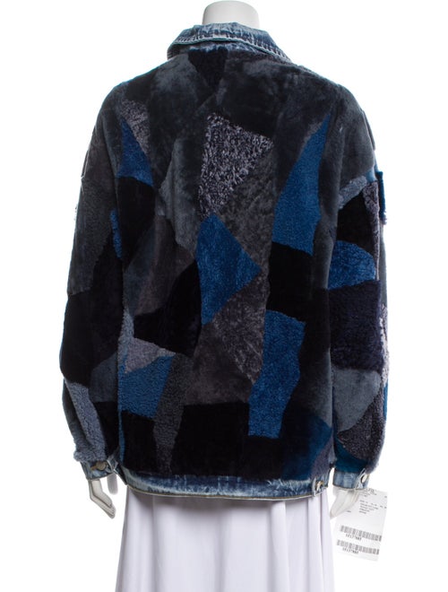 Wolfie Fur Shearling Printed Fur Jacket