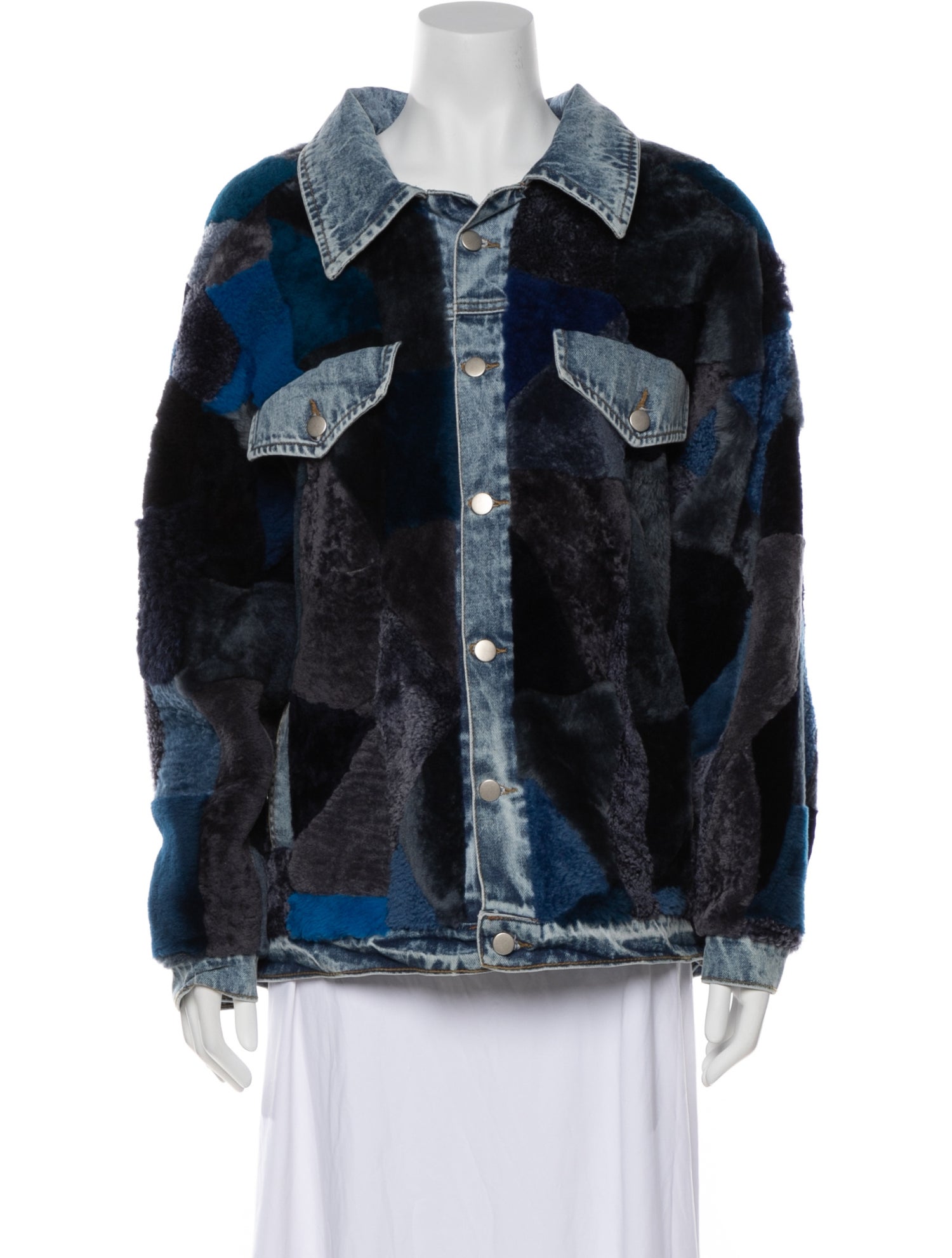 Wolfie Fur Shearling Printed Fur Jacket