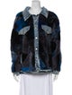 Wolfie Fur Shearling Printed Fur Jacket