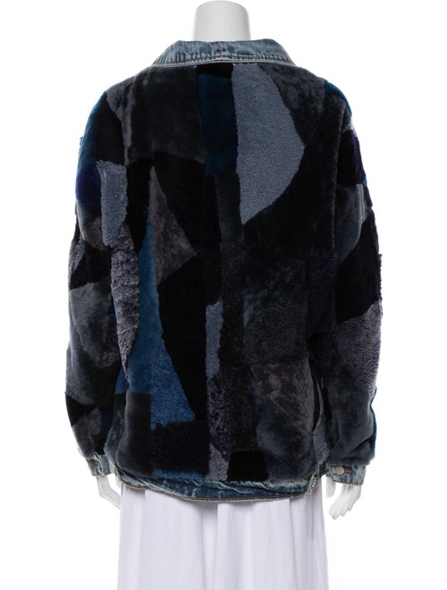 Wolfie Fur Shearling Printed Fur Jacket