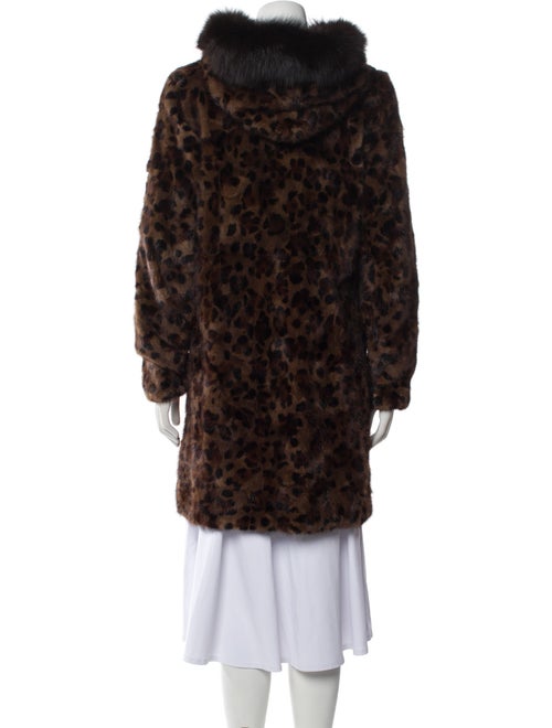 Wolfie Fur Animal Print Faux Fur Coat