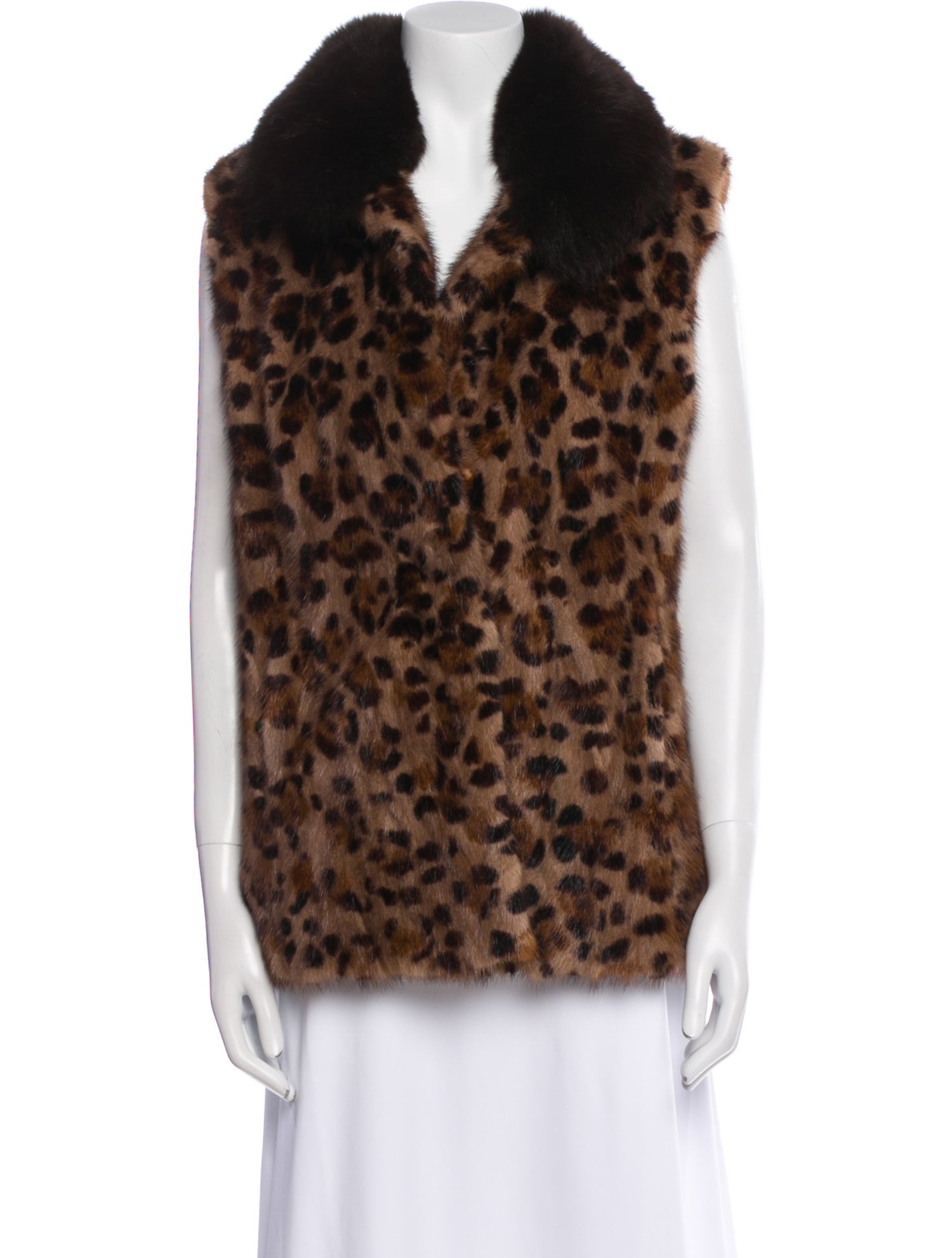 Wolfie Fur Mink Animal Print Fur Jacket