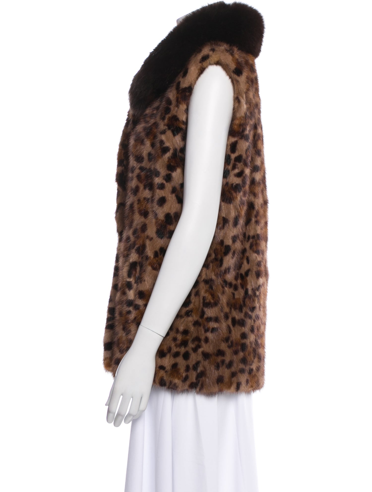 Wolfie Fur Mink Animal Print Fur Jacket