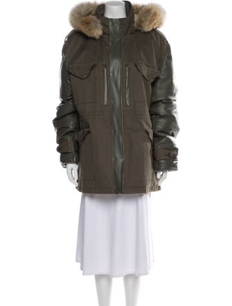 Wolfie Fur Leather Fur Coat