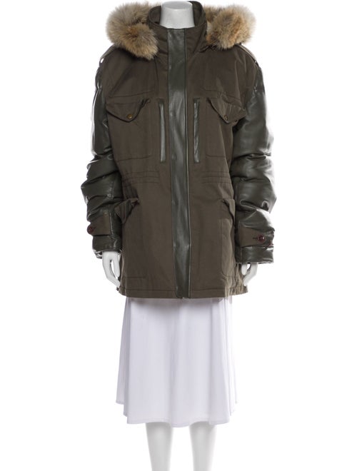 Wolfie Fur Leather Fur Coat