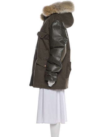 Wolfie Fur Leather Fur Coat