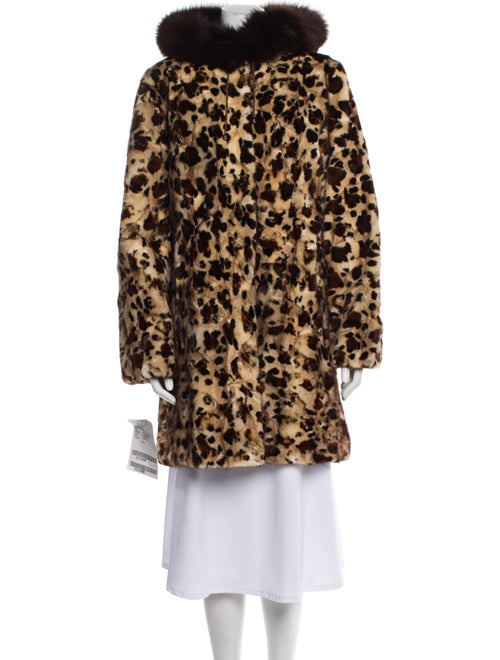 Wolfie Fur Mink Animal Print Fur Coat