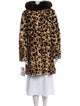 Wolfie Fur Mink Animal Print Fur Coat