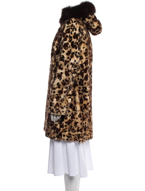 Wolfie Fur Mink Animal Print Fur Coat