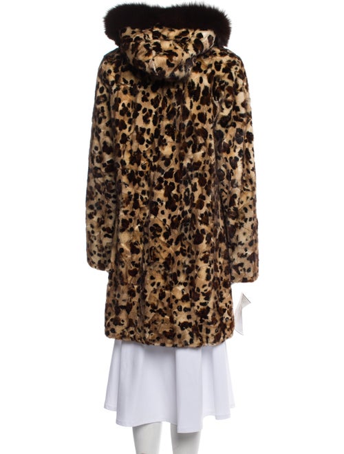 Wolfie Fur Mink Animal Print Fur Coat