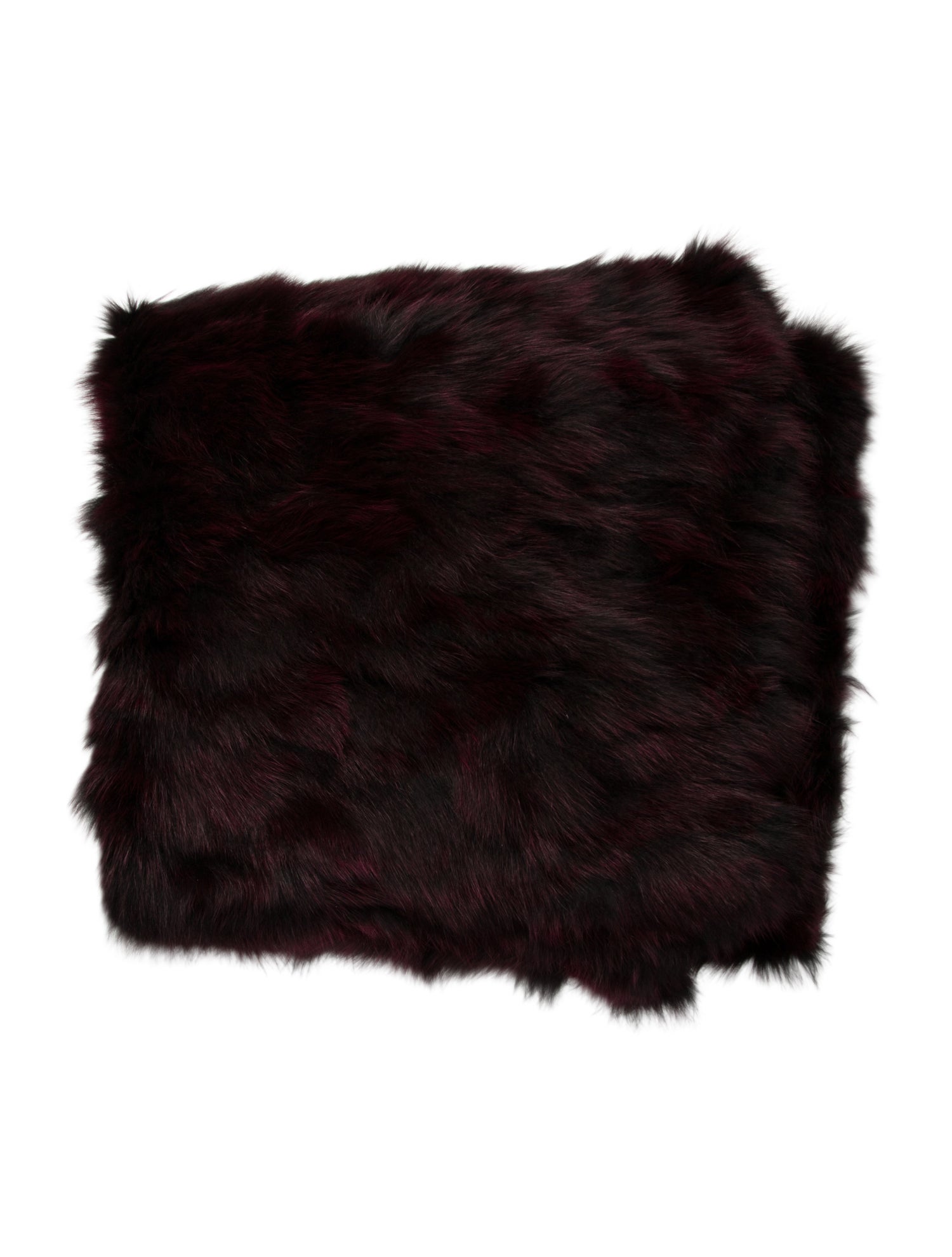 Wolfie Fur Dyed Fox Throw Blanket