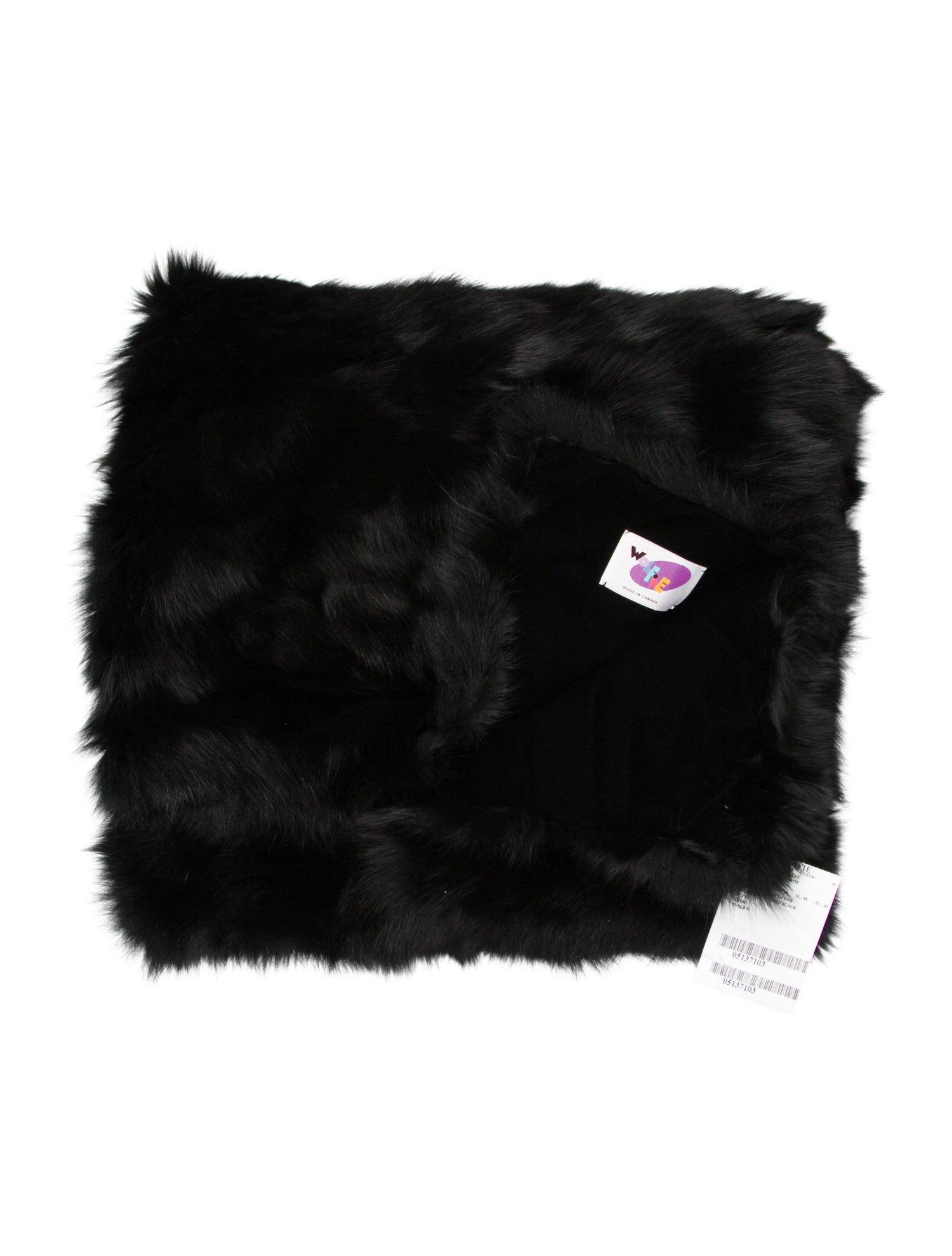 Wolfie Fur Dyed Fox Throw Blanket