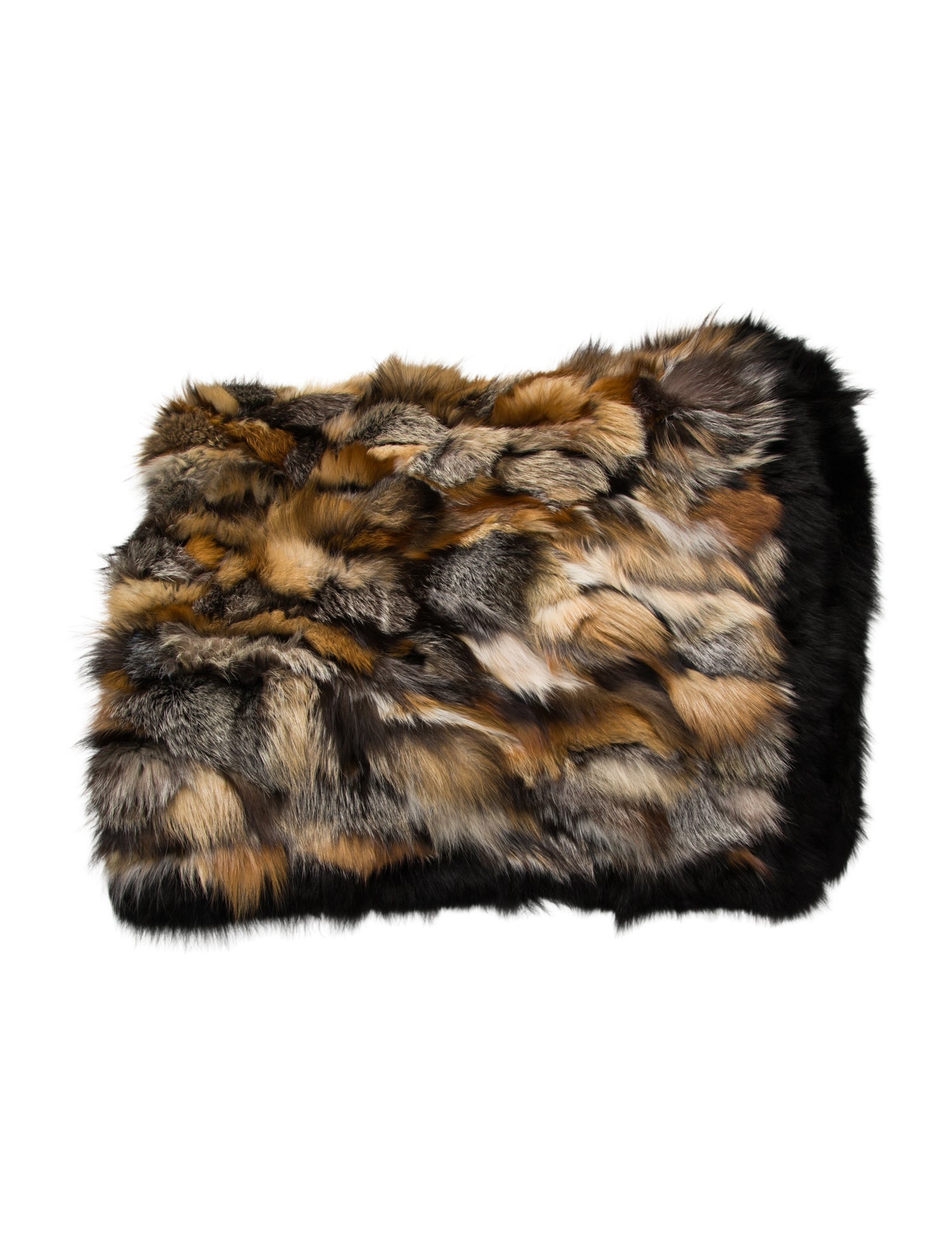 Wolfie Fur Cross Fox Throw Blanket