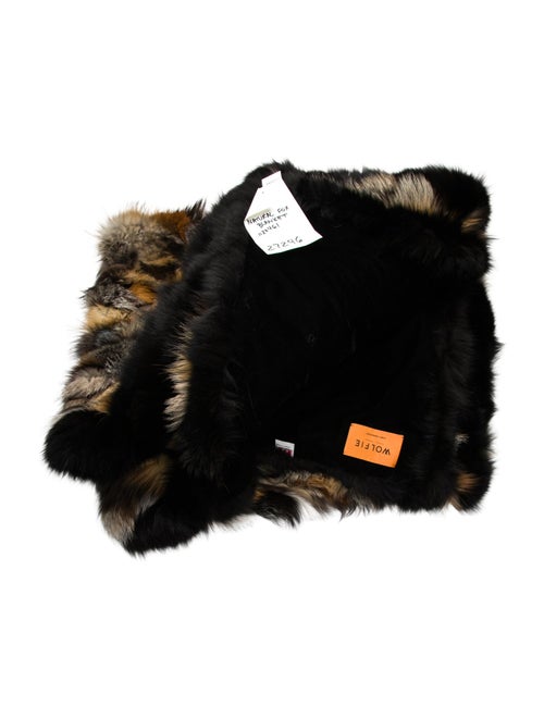 Wolfie Fur Cross Fox Throw Blanket