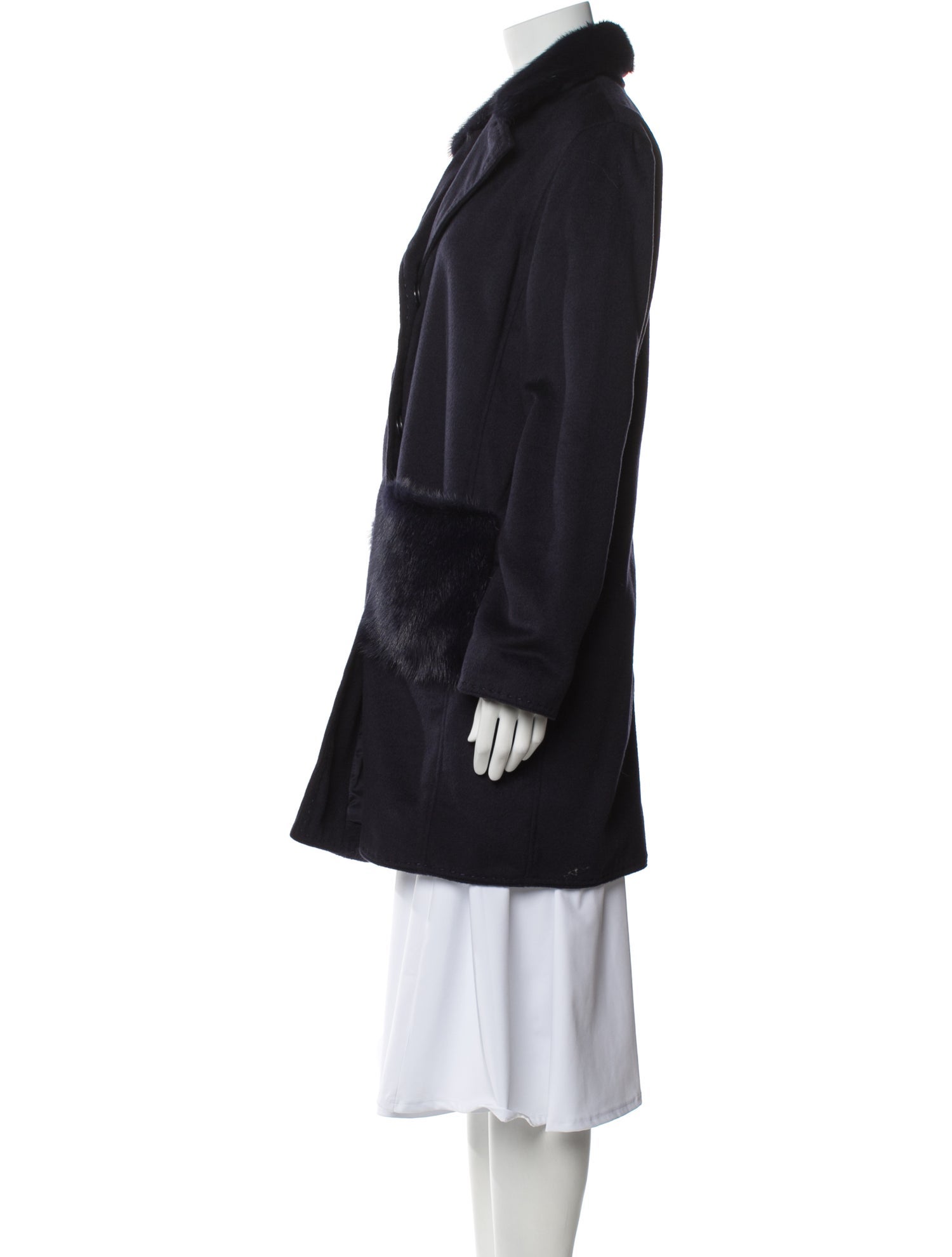 Wolfie Fur Wool Faux Fur Coat