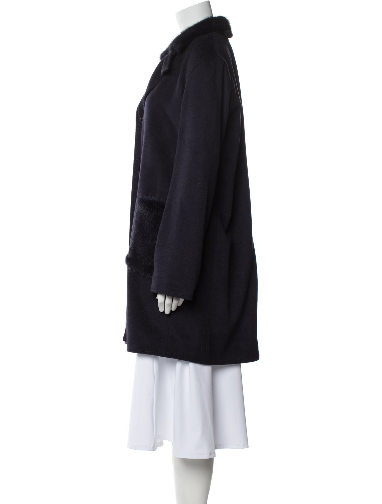 Wolfie Fur Wool Peacoat