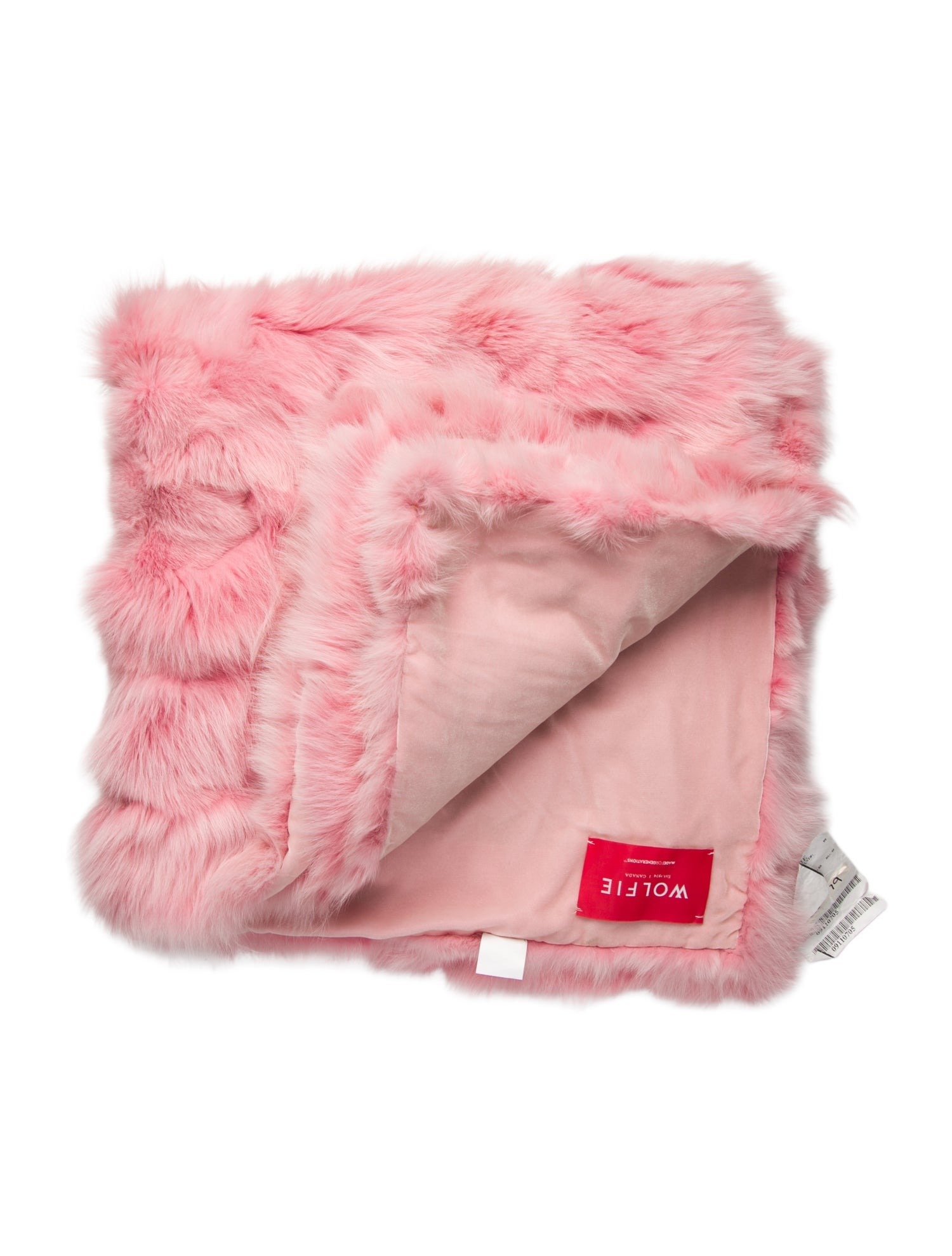 Wolfie Fur Dyed Fox Throw Blanket