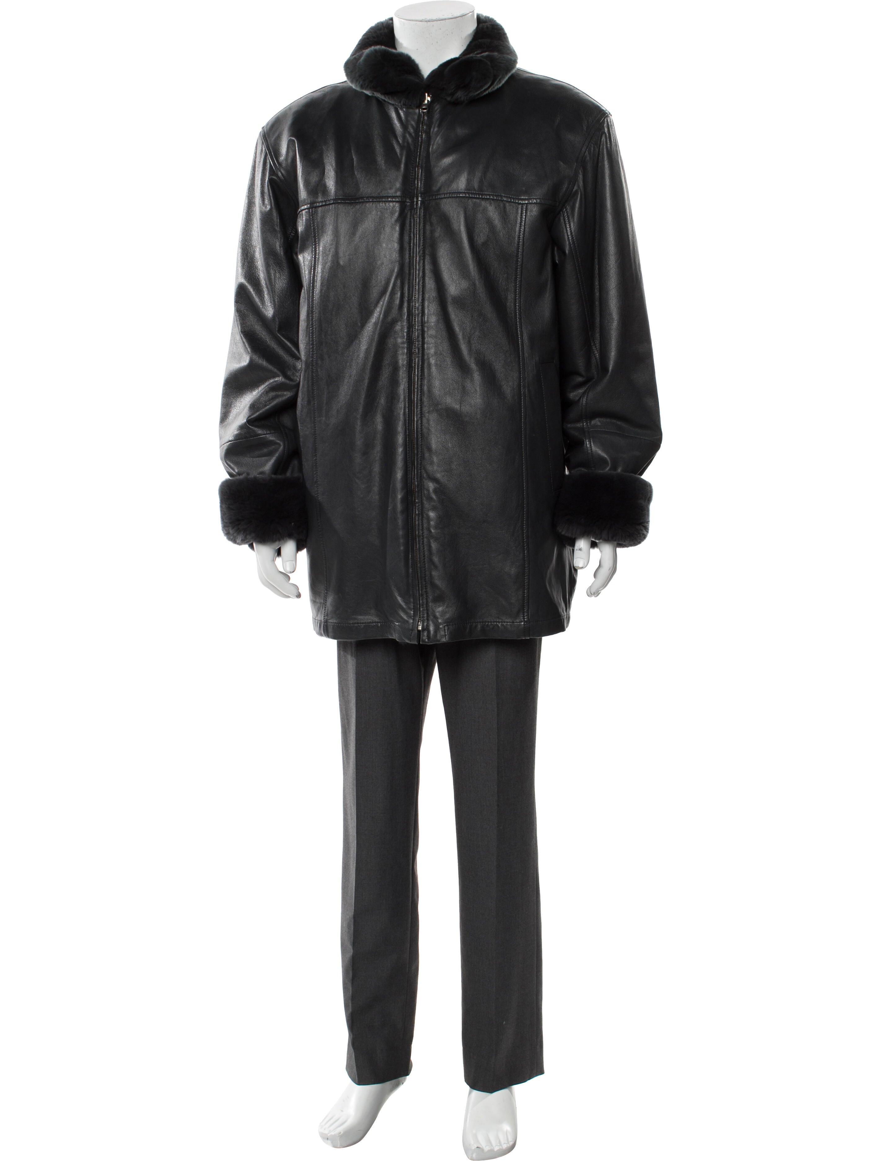 Wolfie Fur Leather Parka