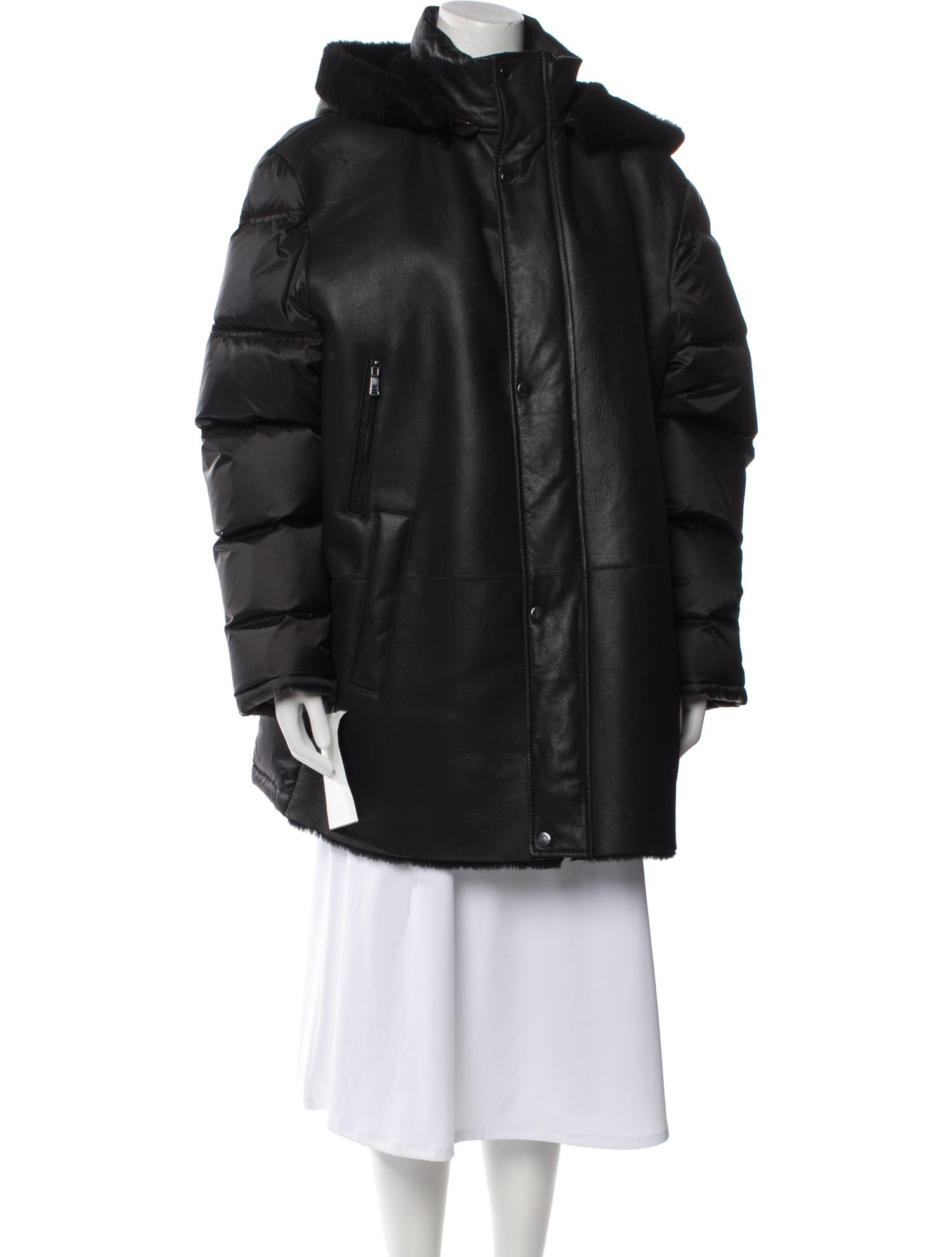 Wolfie Fur Leather Parka