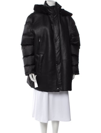 Wolfie Fur Leather Parka