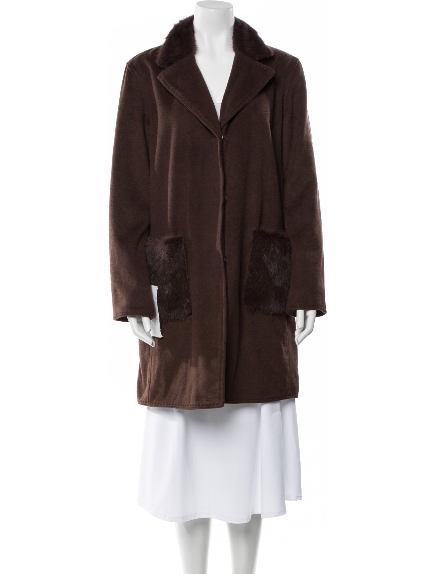 Wolfie Fur Wool Faux Fur Coat