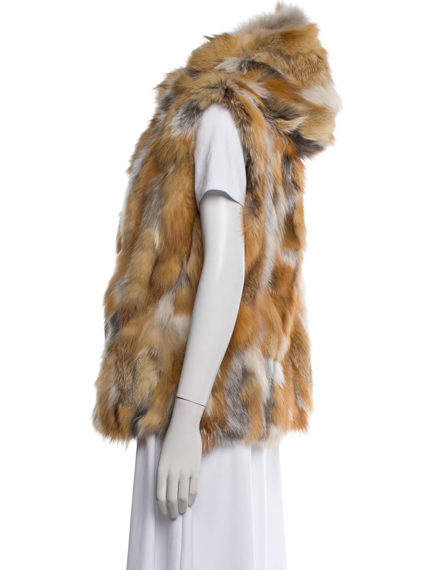 Wolfie Fur Fox Printed Fur Jacket w/ Tags