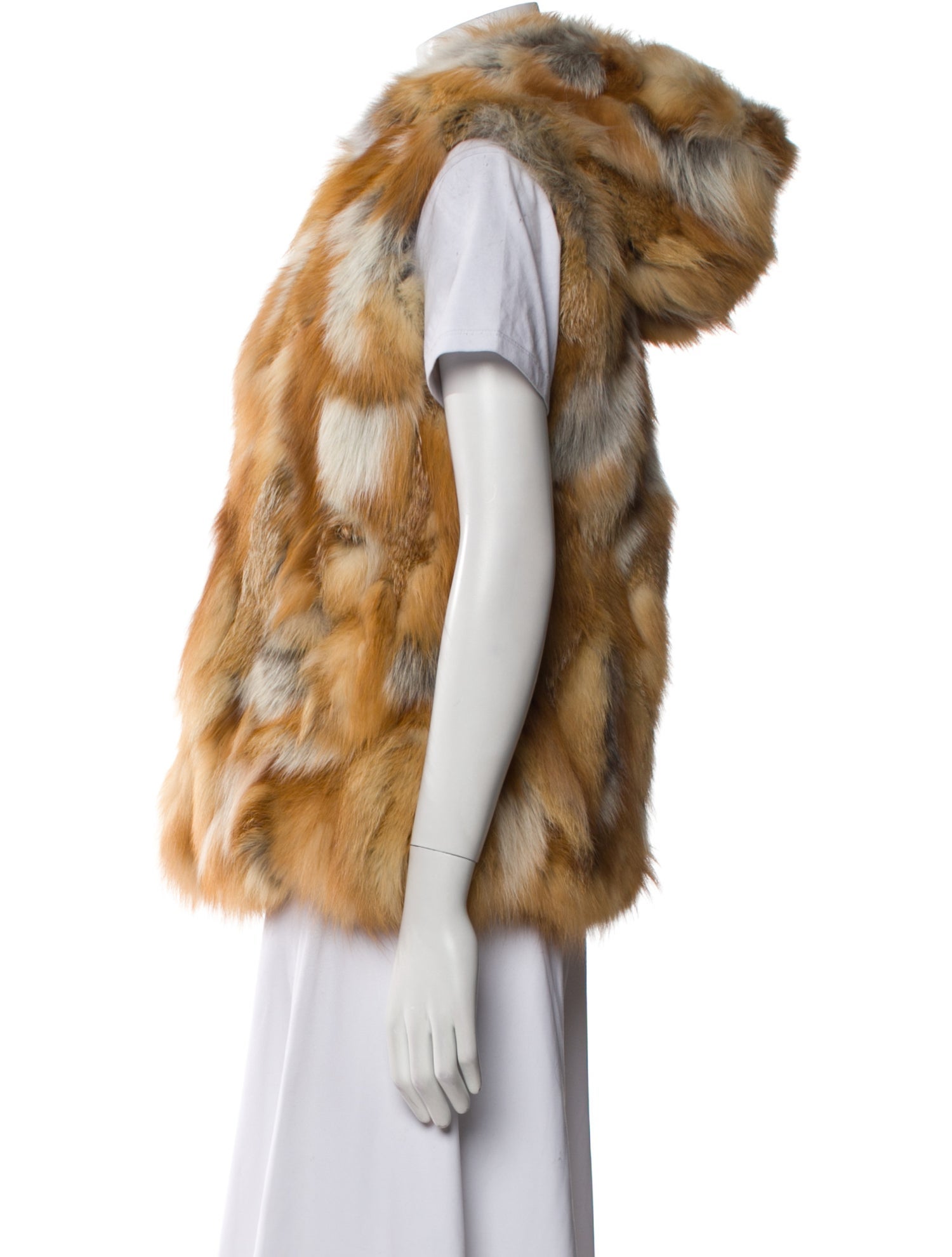Wolfie Fur Fox Printed Vest