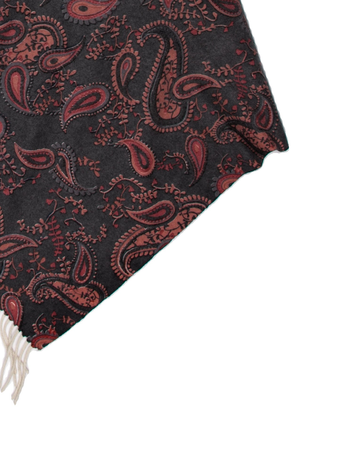 Wolfie Fur Cashmere Striped Scarf