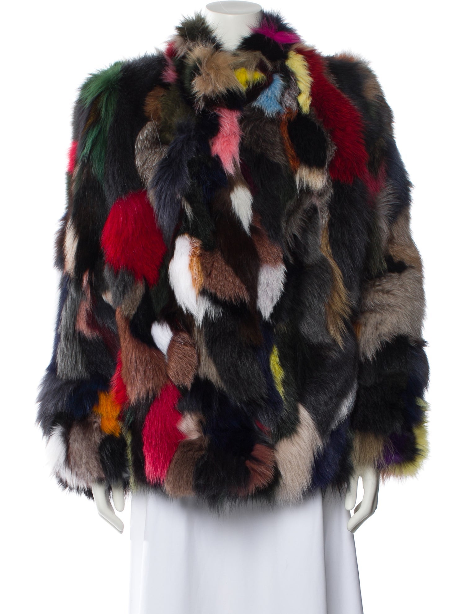 Wolfie Fur Printed Fur Jacket w/ Tags