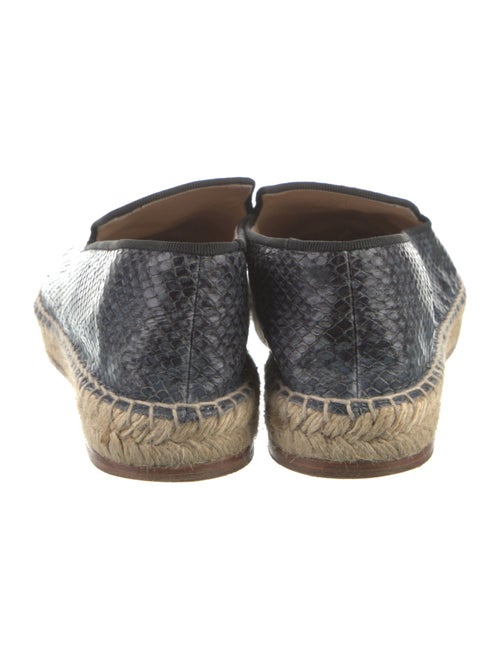 Elyse Walker Embossed Leather Animal Print Espadrilles