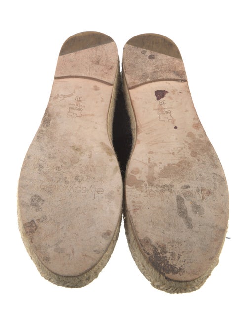 Elyse Walker Embossed Leather Animal Print Espadrilles