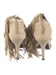 Elyse Walker Suede Fringe Trim Accent Sandals