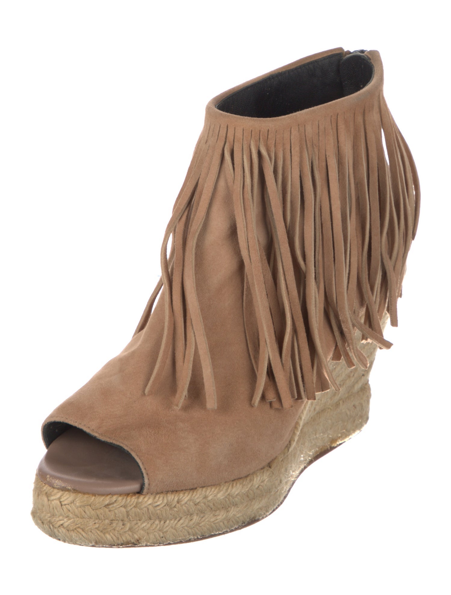 Elyse Walker Suede Colorblock Pattern Boots